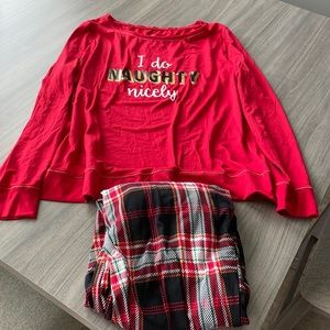 Secret Treasures Christmas I Do Naughty Nicely Pajama Set